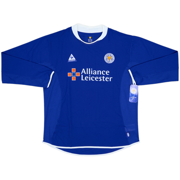 2003-04 Leicester Home L/S Shirt (L)