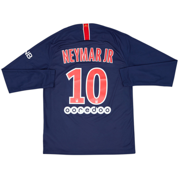 Camiseta de manga larga de local del Paris Saint-Germain 2018-19 Neymar Jr #10 - 8/10 - (M)