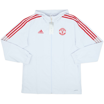 2021-22 Manchester United adidas Hooded Track Jacket (L)