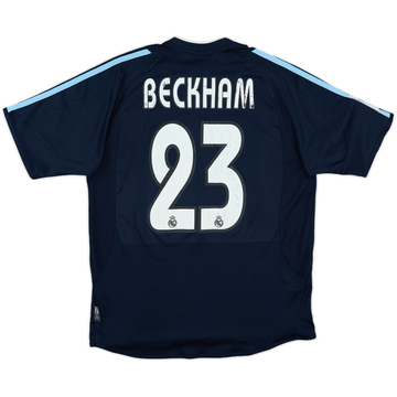 2003-04 Real Madrid Away Shirt Beckham #23 - 7/10 - (XL.Boys)