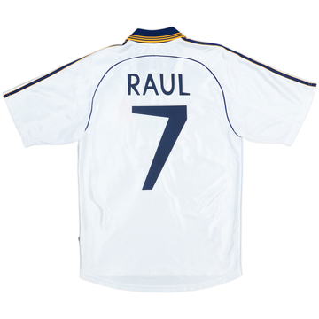 1998-00 Real Madrid Home Shirt Raul #7 - 8/10 - (S)