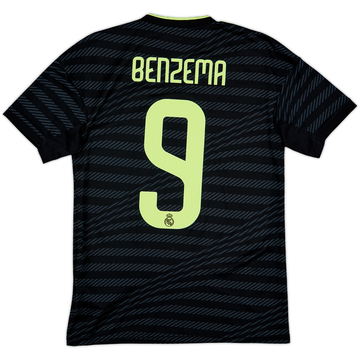 2022-23 Real Madrid Third Shirt Benzema #9 - 8/10 - (XS)