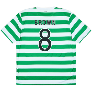 2012-13 Celtic '125th Anniversary' Home Shirt Brown #8 - 10/10 - (XL)