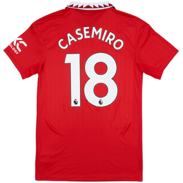 2022-23 Manchester United Home Shirt Casemiro #18 - 10/10 - (S)