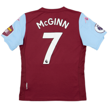 2019-20 Aston Villa Home Shirt McGinn #7 - 4/10 - (L.Boys)