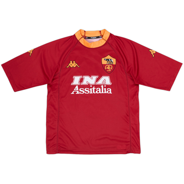 2000-01 Roma Basic Home Shirt - 8/10 - (L.Boys)