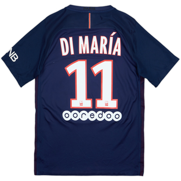 2016-17 Paris Saint-Germain Home Shirt Di Maria #11 - 7/10 - (S)