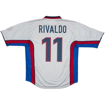 1998-01 Barcelona Away Shirt Rivaldo #11 - 8/10 - (S)