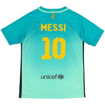 2016-17 Barcelona Third Shirt Messi #10 - 5/10 - (L.Boys)
