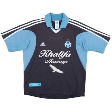 2001-02 Olympique Marseille Away Shirt Pompeo #7 - 7/10 - (M.Boys)