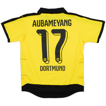 2015-16 Borussia Dortmund Home Shirt Aubameyang #17 - 8/10 - (XL.Boys)