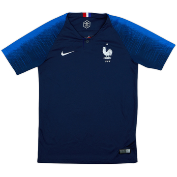 2018 France Home Shirt - 8/10 - (L.Boys)