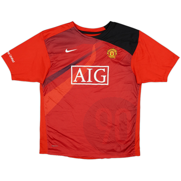 2008-09 Manchester United Nike Training Shirt - 9/10 - (XL.Boys)