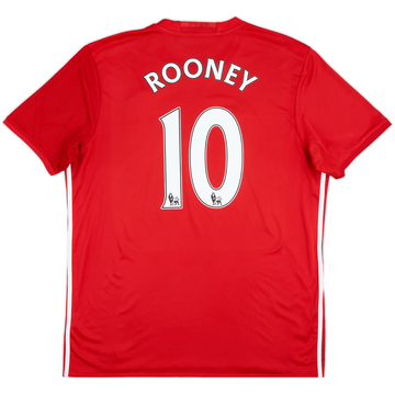 2016-17 Manchester United Home Shirt Rooney #10 - 7/10 - (XL)
