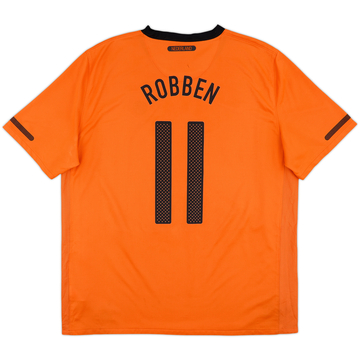 2010-11 Netherlands Home Shirt Robben #11 - 6/10 - (XL)