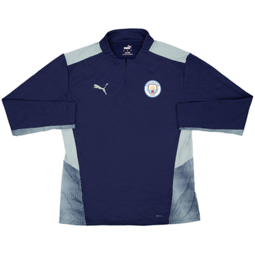 2021-22 Manchester City Puma 1/4 Zip Training Top - 8/10 - (L)