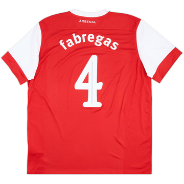2010-11 Arsenal Home Shirt Fabregas #4 - 7/10 - (XL)