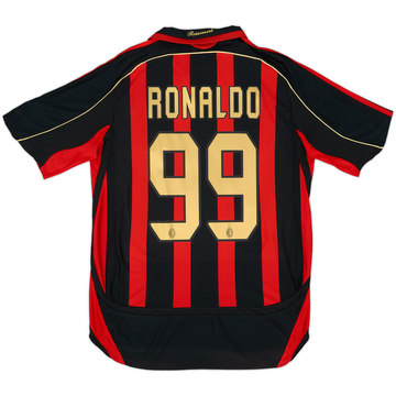 2006-07 AC Milan Home Shirt Ronaldo #99 - 6/10 - (M)