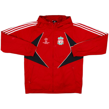 2007-08 Liverpool adidas CL Hooded Rain Jacket - 7/10 - (L)