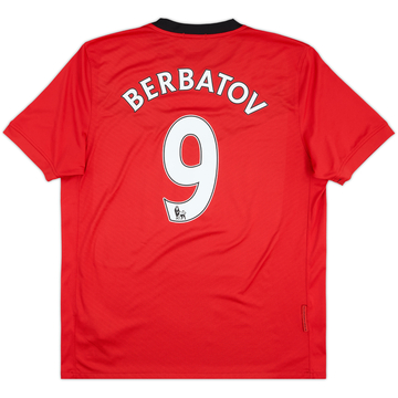 2009-10 Manchester United Home Shirt Berbatov #9 - 6/10 - (L)