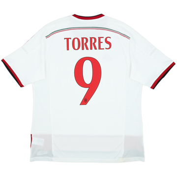 2014-15 AC Milan Away Shirt Torres #9 - 7/10 - (XL)