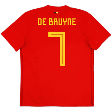 2018-19 Belgium Home Shirt De Bruyne #7 - 8/10 - (L)