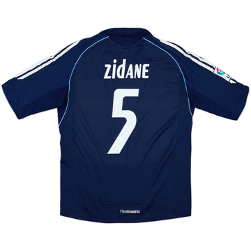 2005-06 Real Madrid Away Shirt Zidane #5 - 8/10 - (M)