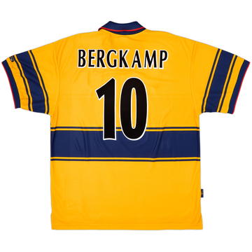 1997-99 Arsenal Away Shirt Bergkamp #10 - 8/10 - (XXL)