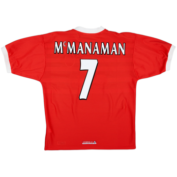 1998-00 Liverpool Home Shirt McManaman #7 - 6/10 - (L)