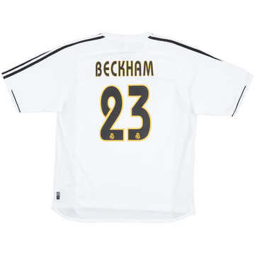 2003-04 Real Madrid Home Shirt Beckham #23 - 8/10 - (L)
