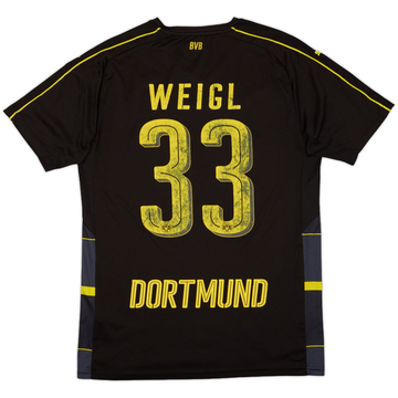 2016-17 Borussia Dortmund Away Shirt Weigl #33 - 4/10 - (M)