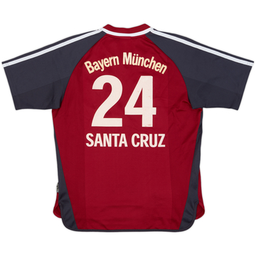 2001-02 Bayern Munich Home Shirt Santa Cruz #24 - 7/10 - (Y)