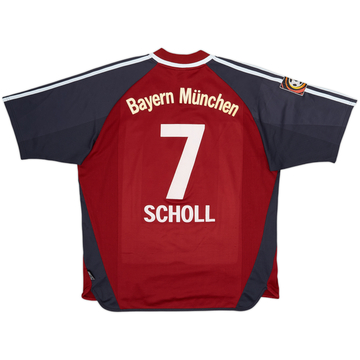 2001-02 Bayern Munich Home Shirt Scholl #7 - 7/10 - (L)