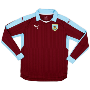2016-17 Burnley Home L/S Shirt - 8/10 - (XL.Boys)