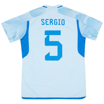 2022-23 Spain Authentic Away Shirt Sergio #5