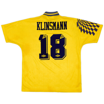 1991-95 Tottenham Away Shirt Klinsmann #18 - 5/10 - (XL)
