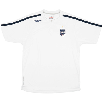 2007-08 England Umbro 1/4 Zip Polo Shirt - 9/10 - (L)