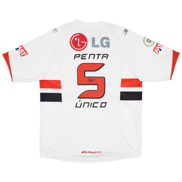 2007-08 Sao Paulo Home Shirt Penta Unico #5 - 6/10 - (XL)