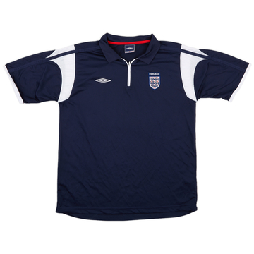 2005-06 England Umbro 1/4 Zip Training Shirt - 8/10 - (L)