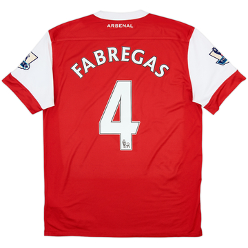 2010-11 Arsenal Home Shirt Fabregas #4 - 7/10 - (M)