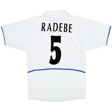 2002-03 Leeds United Home Shirt Radebe #5 - 8/10 - (S)