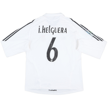 2005-06 Real Madrid Match Issue Home L/S Shirt I.Helguera #6