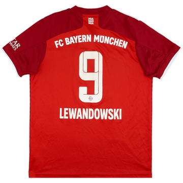 2021-22 Bayern Munich Home Shirt Lewandowski #9 - 5/10 - (L)