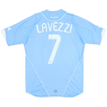 2007-08 Napoli Home Shirt Lavezzi #7 - 4/10 - (L)
