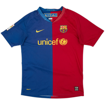 2008-09 Barcelona Home Shirt - 6/10 - (L.Boys)