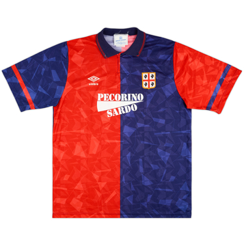 1990-93 Cagliari Home Shirt - 9/10 - (XL)