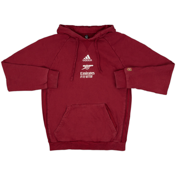 2021-22 Arsenal adidas Player Issue Hooded Sweat Top - 9/10 - (M)