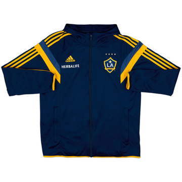 2013-14 LA Galaxy adidas Hooded Track Jacket - 8/10 - (L)