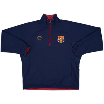 2000-01 Barcelona Nike Reversible 1/2 Zip Track Jacket - 7/10 - (S)