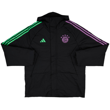 2023-24 Bayern Munich adidas Hooded Padded Bench Coat - 8/10 - (L)